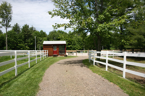 outdoor viewing shed